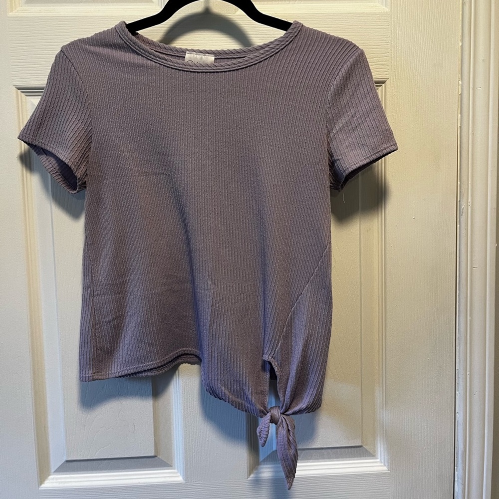 Purple tie top